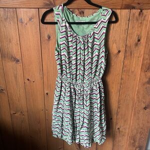 Darling Mint, Pink & Purple Chevron Dress